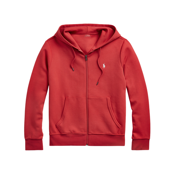 Polo Ralph Lauren Double Knit Full Zip Hoodie Starboard Red SNEAKER TOWN