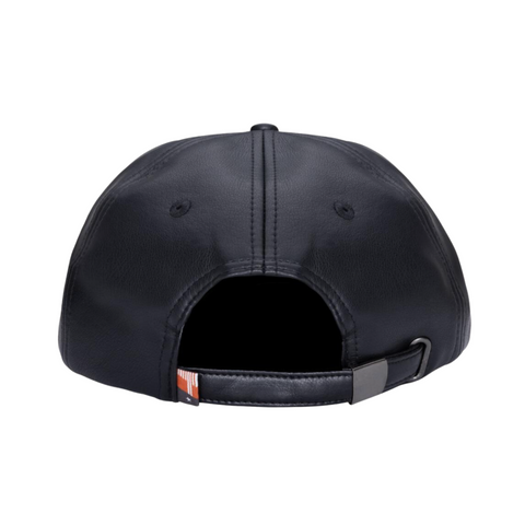 Honor the Gift Los Angeles Leather Cap (Black) - Honor The Gift