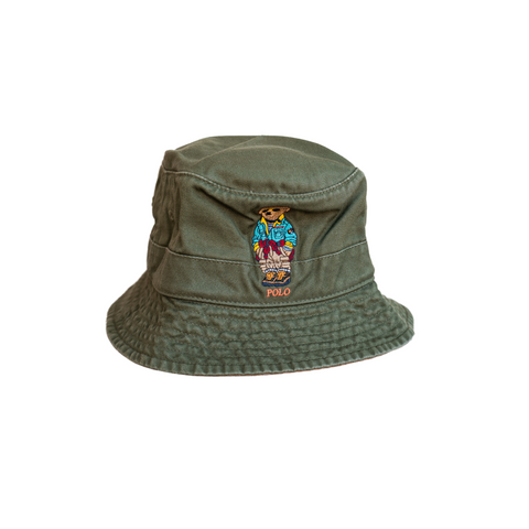 Polo Ralph Lauren Bear Bucket Hat (Olive) - Polo Ralph Lauren