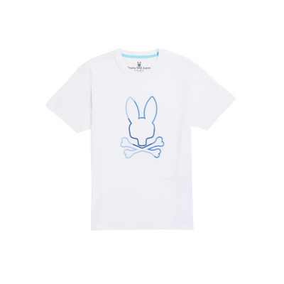 Men's Psycho Bunny Calle Graphic Tee (White) - Psycho Bunny