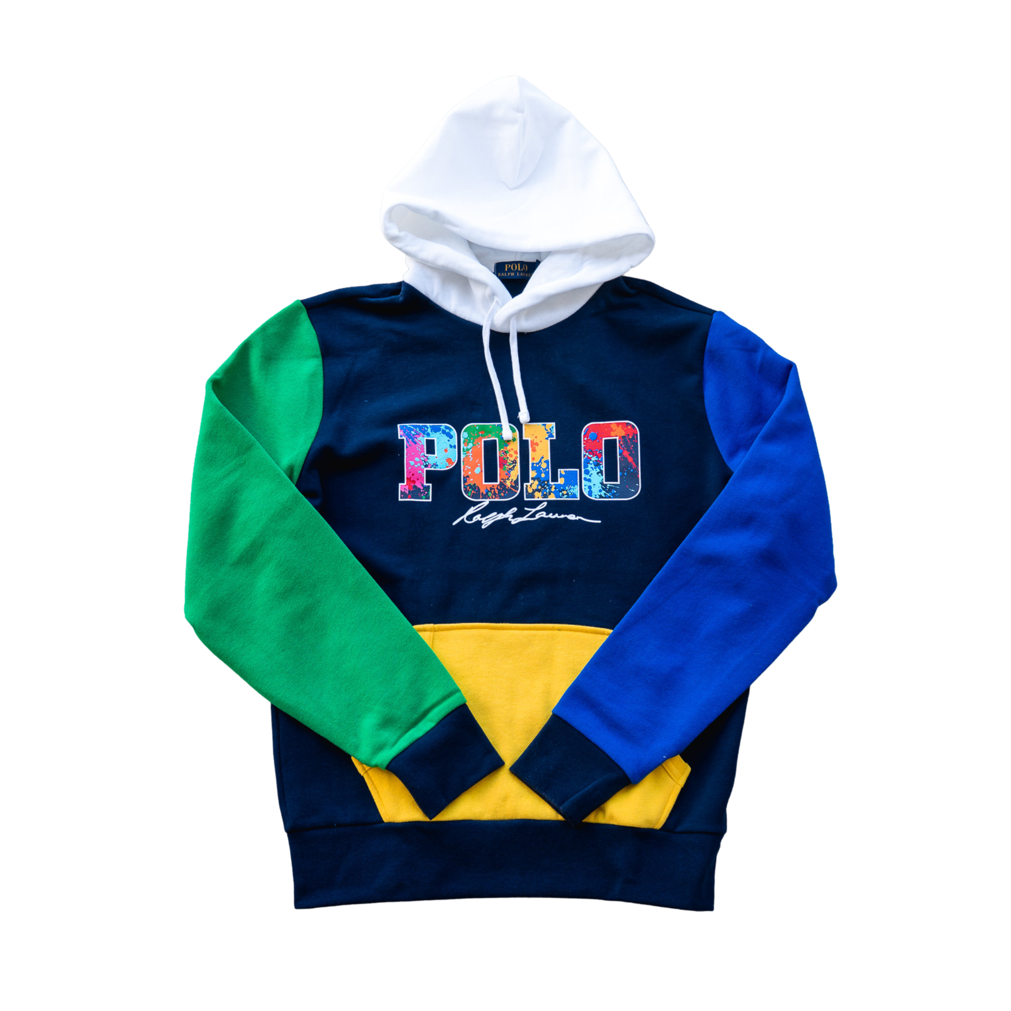 Polo Ralph Lauren Color Blocked Hoodie Navy Splash