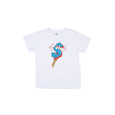 Kid's Ice Cream Popsicles SS Tee (White) - Ice Cream