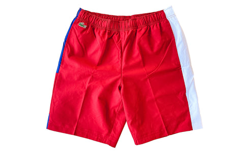 Lacoste SPORT Light Colorblock Shorts (Red/Blue) - Lacoste