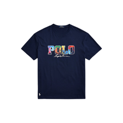 Polo Ralph Lauren Classic Fit Logo Jersey T-Shirt (Cruise Navy/Splash) - Polo Ralph Lauren