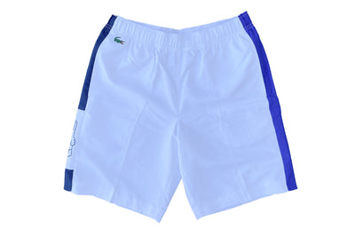 Lacoste SPORT Light Colorblock Shorts (White/Blue) - Lacoste