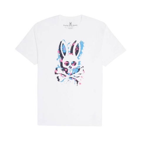 Psycho Bunny Waverly Graphic Tee (White) - Psycho Bunny