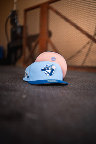 Exclusive Toronto Blue Jays New Era Fitted- Red w/ Pink UV- 7 5/8