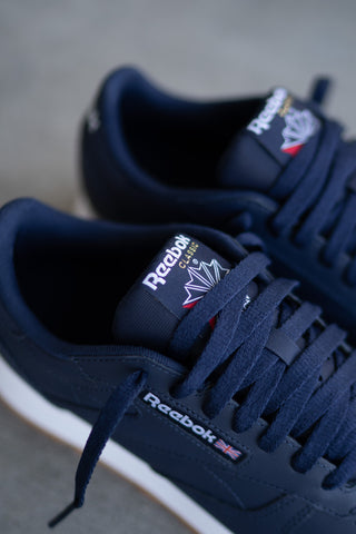 Men's Reebok Classic Leather (Vector Navy/White) | TOWN