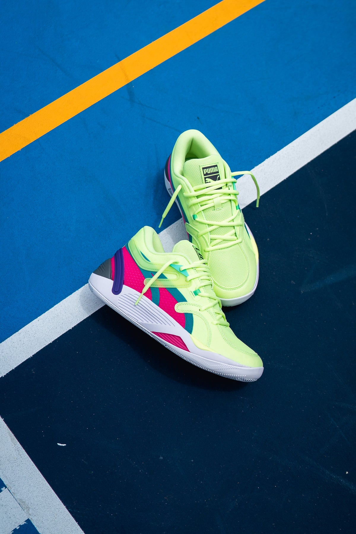 Mens Puma TRC Blaze Court Daytona (Fizzy Lime) SNEAKER TOWN