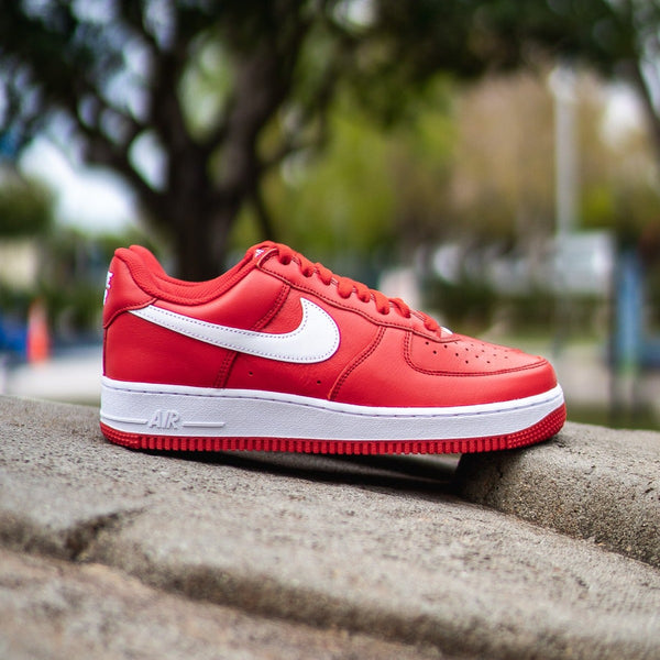 Nike air force 1 low) university red qs Clearance