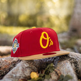 New Era Baltimore Orioles 50th Anniversary Butter UV (Red/Khaki) - New Era
