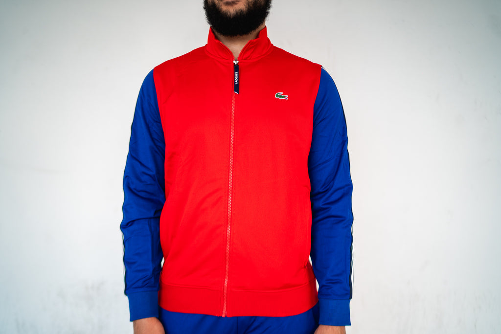 Tracksuit Jacket (Red/Blue) | SNEAKER TOWN