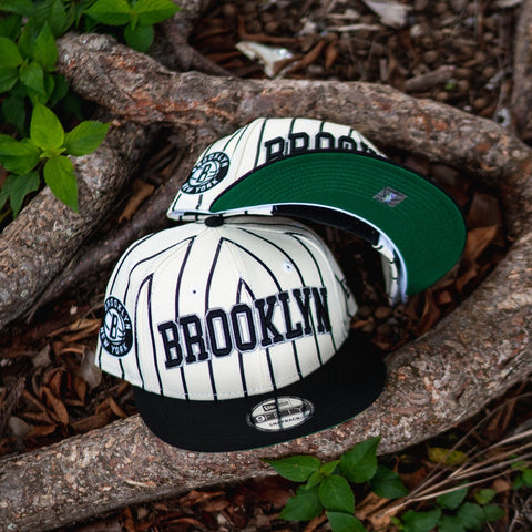 Brooklyn Nets NBA Retro Pinstripe Snapback Hat