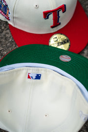 New Era Texas Rangers Final Season Good Green UV (Off White/Red) - New Era