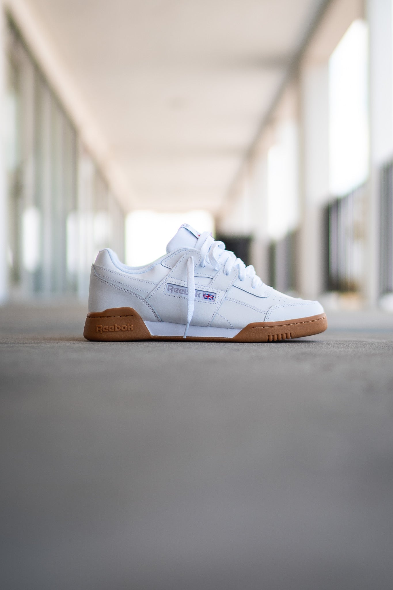Reebok club workout gum sole trainers in white Clearance
