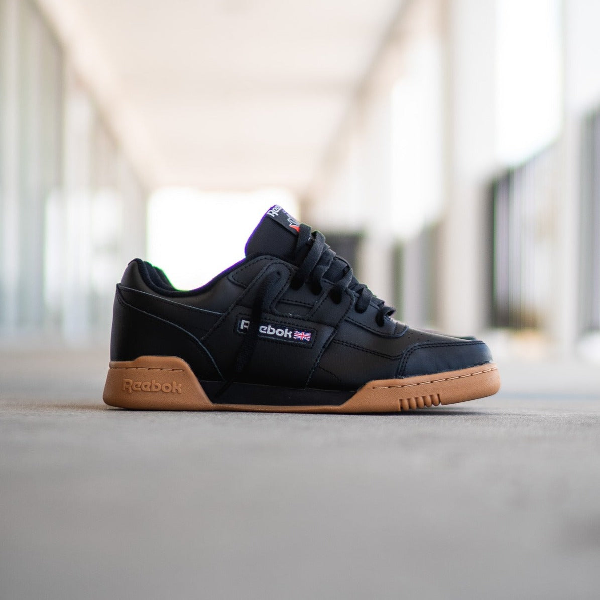 reebok black gum bottom