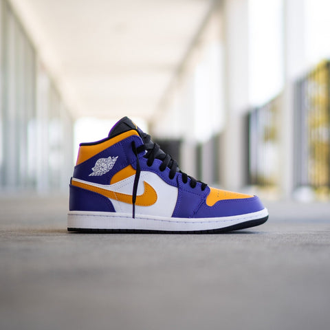 Laker mid jordan 1 Clearance