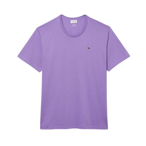 Lacoste Crew Neck Pima Cotton Jersey T-shirt (Purple) - Lacoste