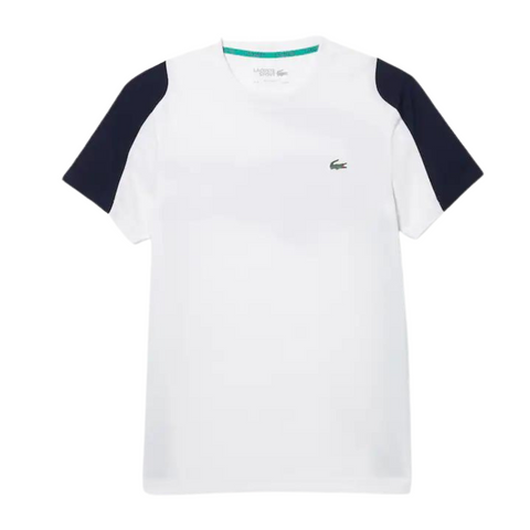 Lacoste SPORT Print Tennis T-Shirt (White/Navy) | SNEAKER TOWN