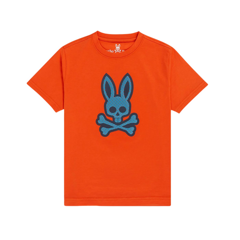 KIDS Psycho Bunny Jordan Mesh Tee (Alloy Orange) - Psycho Bunny