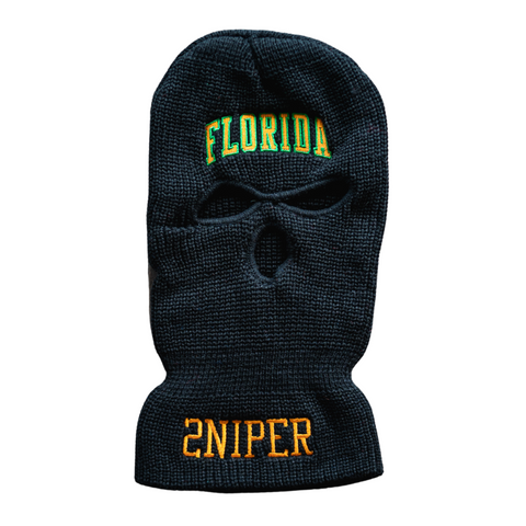 Sniper Gang Florida Ski Mask (Black) - Sniper Gang Apparel