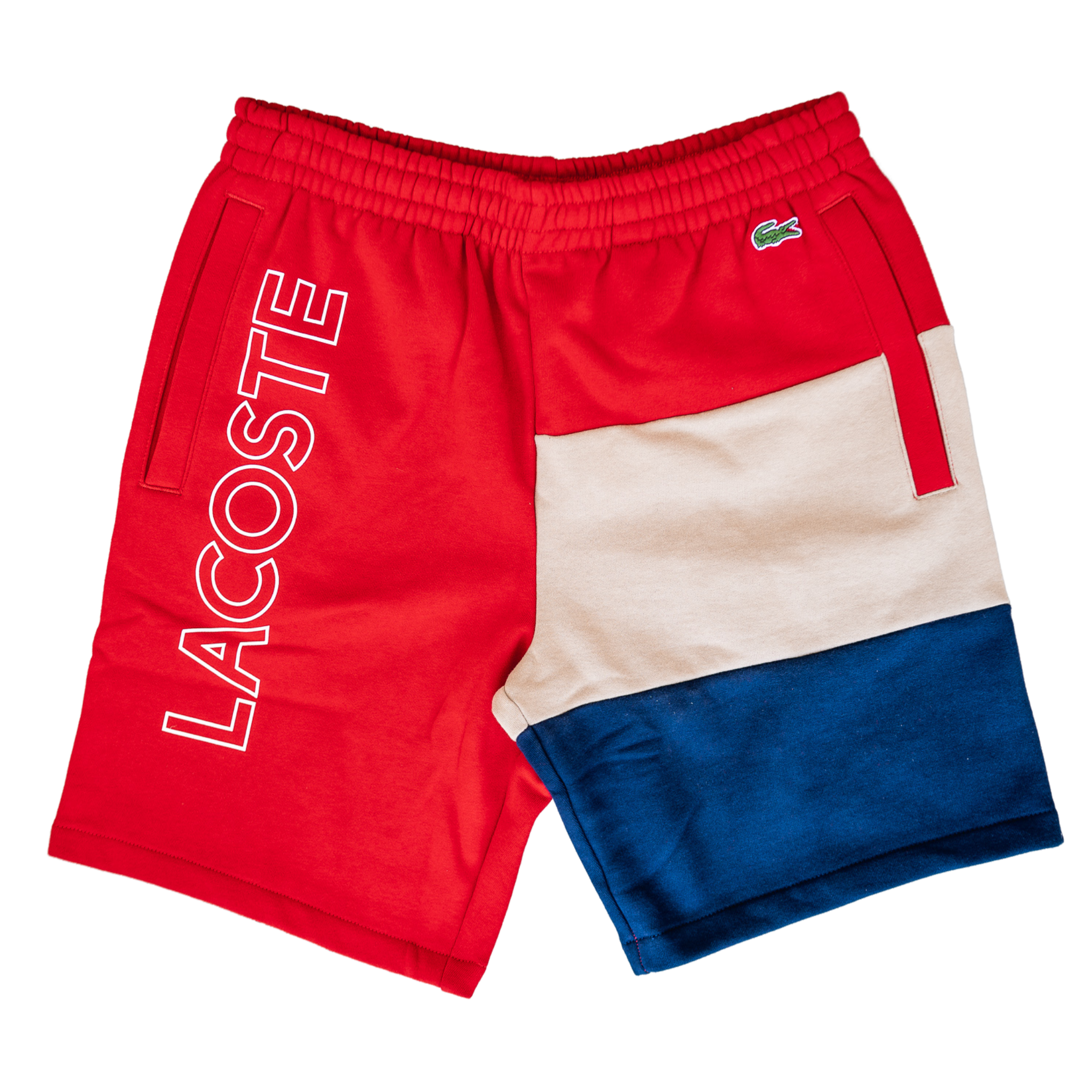 Red sales lacoste shorts