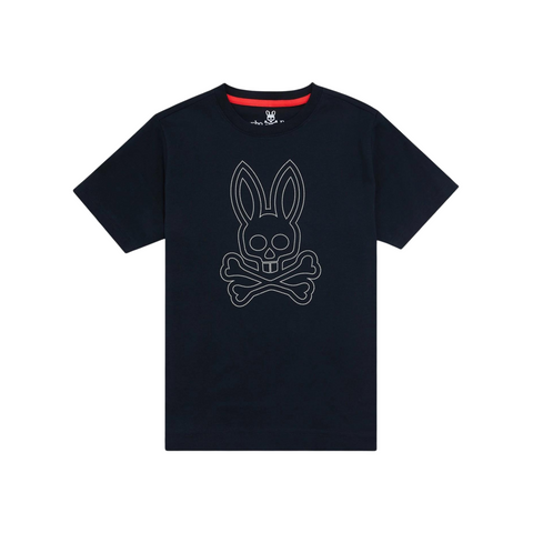 Kids Psycho Bunny Larkin Big Bunny Tee (Navy) - Psycho Bunny