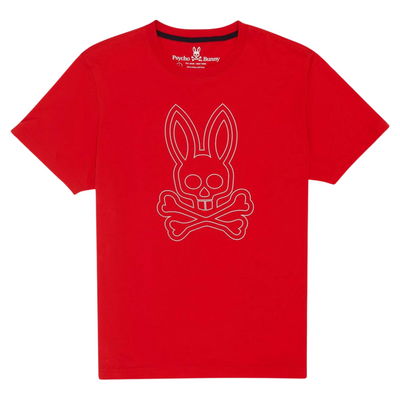 Psycho Bunny Larkin Big Bunny Tee (Red Spice) - Psycho Bunny